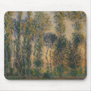 Claude Monet - Poplars at Giverny, Sunrise Mouse Mat