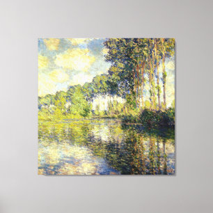 Claude Monet - Poplars on the Epte Canvas Print
