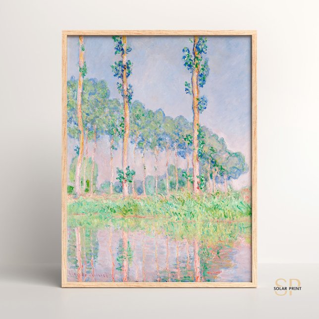 Claude Monet Poplars Pink Effect 1891 Famous Paint Poster (Creator Uploaded)