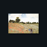Claude Monet - Poppies Canvas Print<br><div class="desc">Poppies by Claude Monet. Great painting titled Poppies, made by Claude Monet. About Claude Monet Claude Monet was born on 14 November 1840 on the 5th floor of 45 rue Laffitte, in the 9th arrondissement of Paris. In June 1861, Monet joined the First Regiment of African Light Cavalry in Algeria...</div>