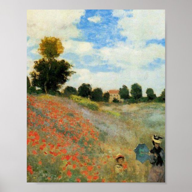 Claude Monet Poppies Poster (Front)