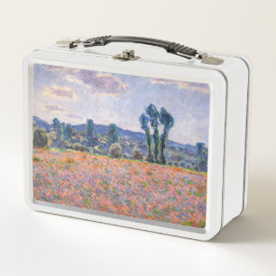 Claude Monet - Poppy Field 1890 (Giverny) Metal Lunch Box