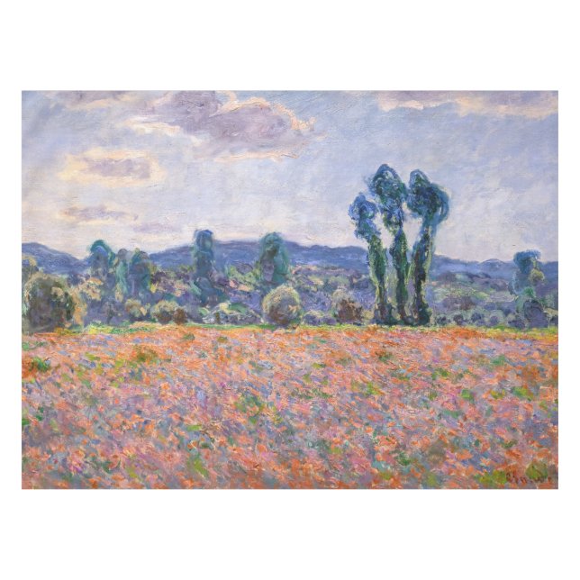 Claude Monet - Poppy Field 1890 (Giverny) Tablecloth (Front (Horizontal))