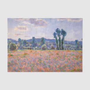 Claude Monet - Poppy Field 1890 (Giverny) Tissue Paper