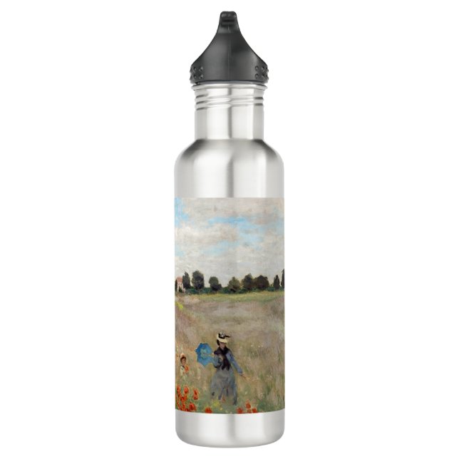 Claude Monet - Poppy Field 710 Ml Water Bottle (Right)