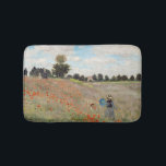 Claude Monet - Poppy Field Bath Mat<br><div class="desc">Poppy Field / Wild Poppies,  near Argenteuil / Les Coquelicots - Claude Monet in 1873</div>