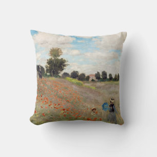 Claude Monet - Poppy Field Cushion