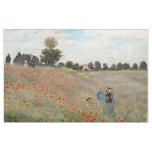 Claude Monet - Poppy Field Fabric