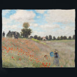 Claude Monet - Poppy Field Fleece Blanket<br><div class="desc">Poppy Field / Wild Poppies,  near Argenteuil / Les Coquelicots - Claude Monet in 1873</div>