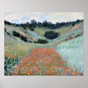 Claude Monet Poppy Field in a Hollow near Giverny Poster