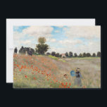 Claude Monet - Poppy Field Invitation<br><div class="desc">Poppy Field / Wild Poppies,  near Argenteuil / Les Coquelicots - Claude Monet in 1873</div>