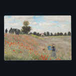 Claude Monet - Poppy Field Laminated Place Mat<br><div class="desc">Poppy Field / Wild Poppies,  near Argenteuil / Les Coquelicots - Claude Monet in 1873</div>