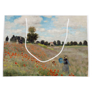 Claude Monet - Poppy Field Large Gift Bag