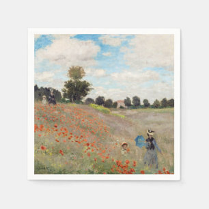 Claude Monet - Poppy Field Napkin