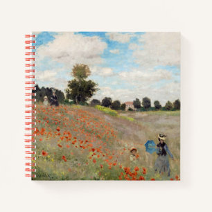Claude Monet - Poppy Field Notebook