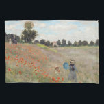 Claude Monet - Poppy Field Pillowcase<br><div class="desc">Poppy Field / Wild Poppies,  near Argenteuil / Les Coquelicots - Claude Monet in 1873</div>