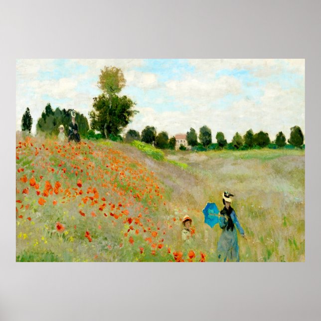 Claude Monet - Poppy Field Poster (Front)
