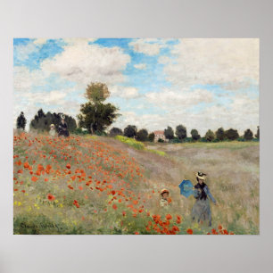 Claude Monet - Poppy Field Poster