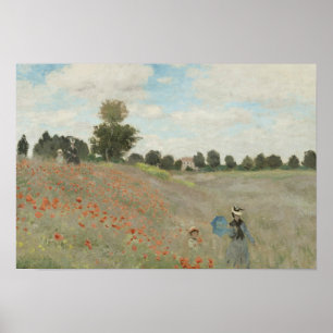 Claude Monet - Poppy Field Poster