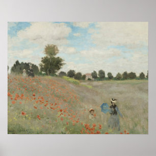 Claude Monet - Poppy Field Poster