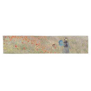 Claude Monet - Poppy Field Short Table Runner