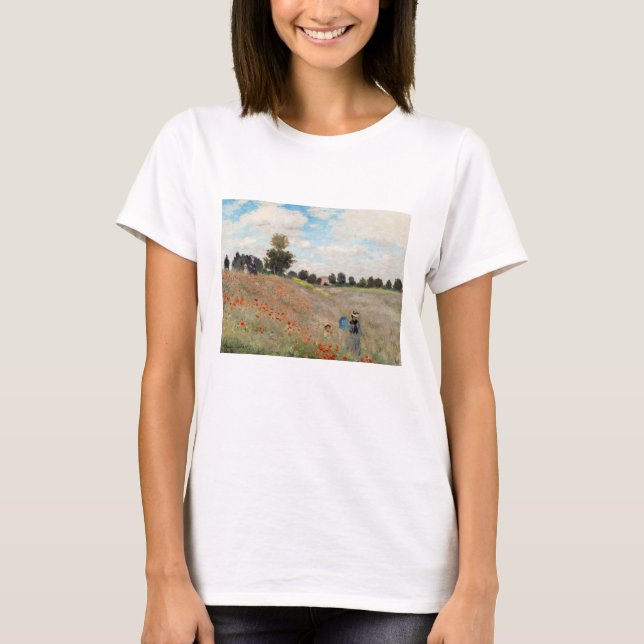Claude Monet - Poppy Field T-Shirt (Front)