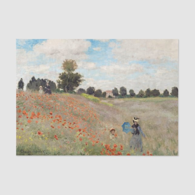 Claude Monet - Poppy Field Tissue Paper (Front)