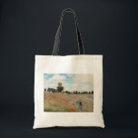Claude Monet - Poppy Field Tote Bag<br><div class="desc">Poppy Field / Wild Poppies,  near Argenteuil / Les Coquelicots - Claude Monet in 1873</div>