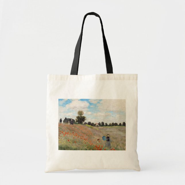 Claude Monet - Poppy Field Tote Bag (Front)