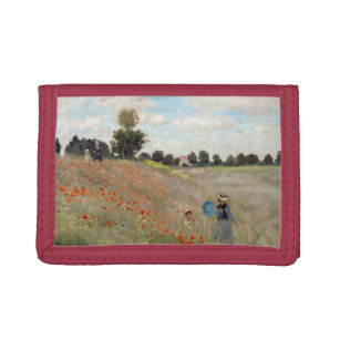 Claude Monet - Poppy Field Trifold Wallet