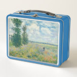 Claude Monet - Poppy Fields near Argenteuil (1875) Metal Lunch Box<br><div class="desc">Poppy Fields near Argenteuil - Claude Monet,  Oil on canvas,  1875</div>