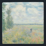 Claude Monet - Poppy Fields near Argenteuil (1875) Stone Coaster<br><div class="desc">Poppy Fields near Argenteuil - Claude Monet,  Oil on canvas,  1875</div>