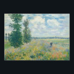 Claude Monet - Poppy Fields near Argenteuil (1875) Thank You Card<br><div class="desc">Poppy Fields near Argenteuil - Claude Monet,  Oil on canvas,  1875</div>