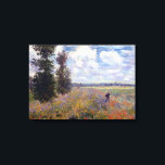 Claude Monet Poppy Fields near Argenteuil Canvas Print<br><div class="desc">Poppy fields near Argenteuil as painted by Claude Monet.</div>