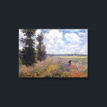 Claude Monet Poppy Fields near Argenteuil Canvas Print<br><div class="desc">Poppy fields near Argenteuil as painted by Claude Monet.</div>