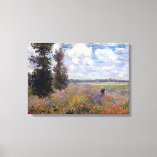 Claude Monet Poppy Fields near Argenteuil Canvas Print