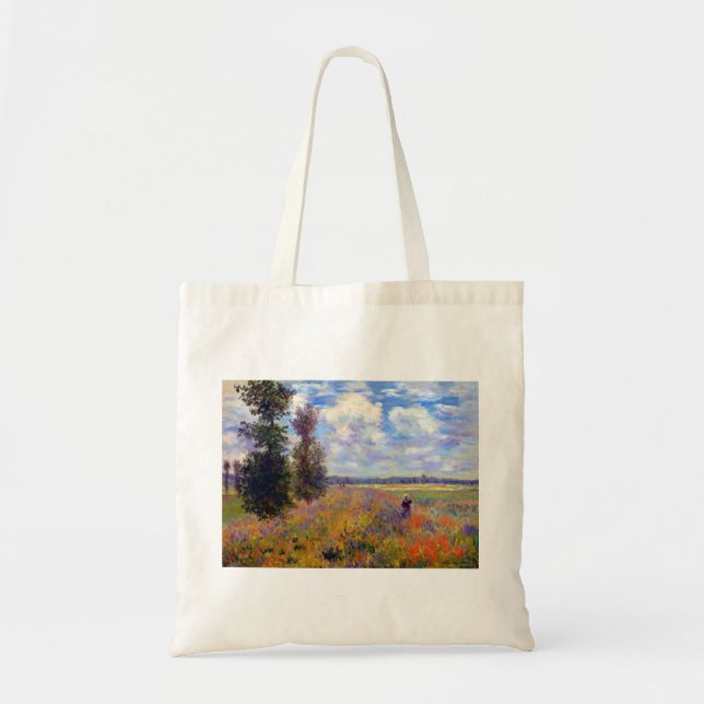 Claude Monet Poppy Fields near Argenteuil Tote Bag (Front)