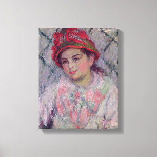 Claude Monet Portrait of Blanche Hoschede Canvas Print
