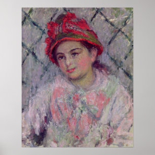 Claude Monet Portrait of Blanche Hoschede Poster