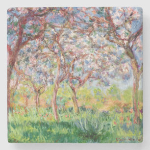 Claude Monet Printemps a Giverny, 1903 Stone Coaster