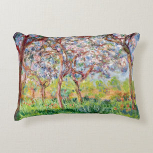 Claude Monet Printemps a Giverny Decorative Cushion