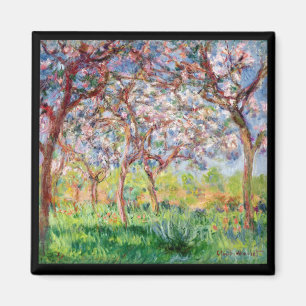 Claude Monet Printemps a Giverny Magnet