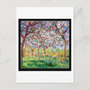Claude Monet   Printemps a Giverny Postcard