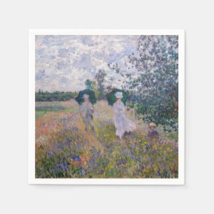 Claude Monet - Promenade near Argenteuil Napkin
