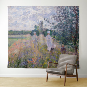 Claude Monet - Promenade near Argenteuil Tapestry