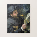 Claude Monet Reading - Pierre Auguste Renoir Jigsaw Puzzle<br><div class="desc">Claude Monet Reading - Pierre Auguste Renoir</div>