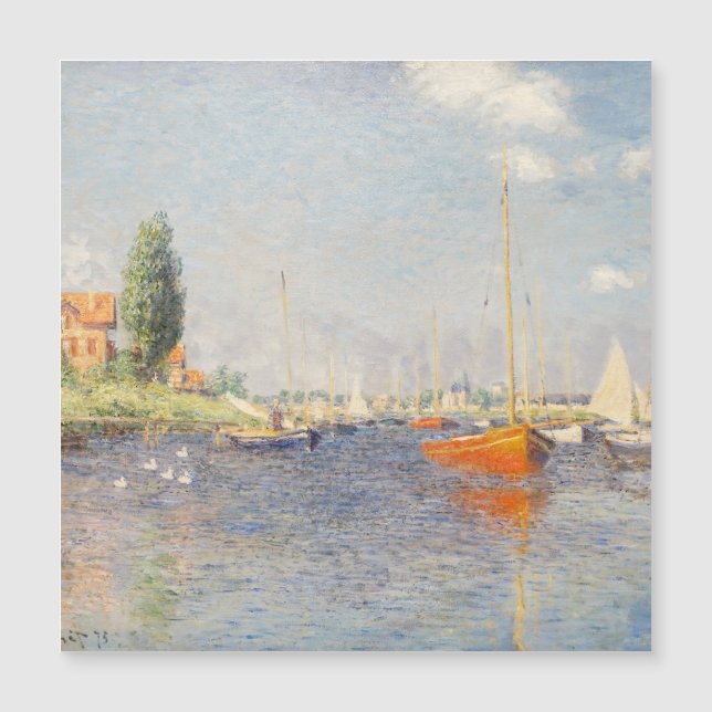 Claude Monet. Red Boats, Argenteuil (Front)