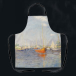 Claude Monet. Red Boats, Argenteuil Apron<br><div class="desc">Claude Monet. Red Boats,  Argenteuil. Reproduction of famous works of art  images in the public domain.</div>