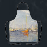 Claude Monet. Red Boats, Argenteuil Apron<br><div class="desc">Claude Monet. Red Boats,  Argenteuil. Reproduction of famous works of art  images in the public domain.</div>