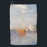 Claude Monet. Red Boats, Argenteuil Golf Towel<br><div class="desc">Claude Monet. Red Boats,  Argenteuil. Reproduction of famous works of art  images in the public domain.</div>